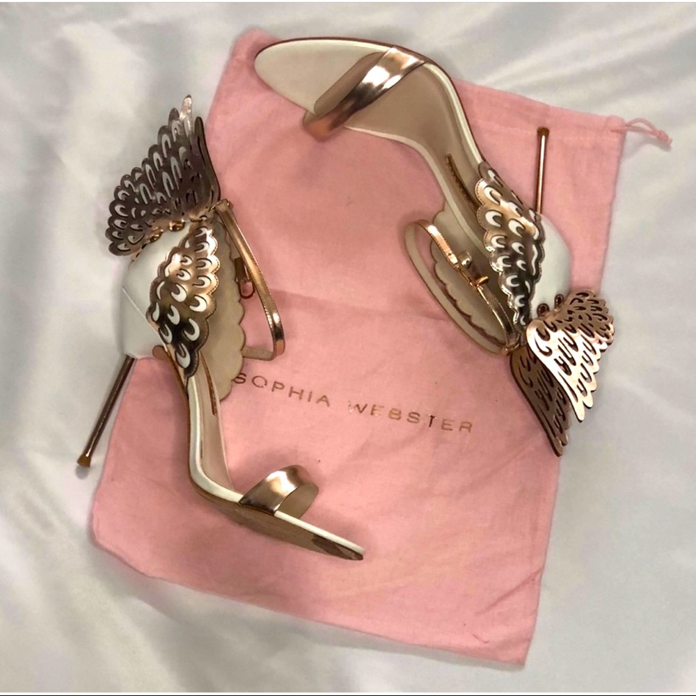 Sophia Webster Evangeline Angel Wing High-Heel Sandals-Size 10